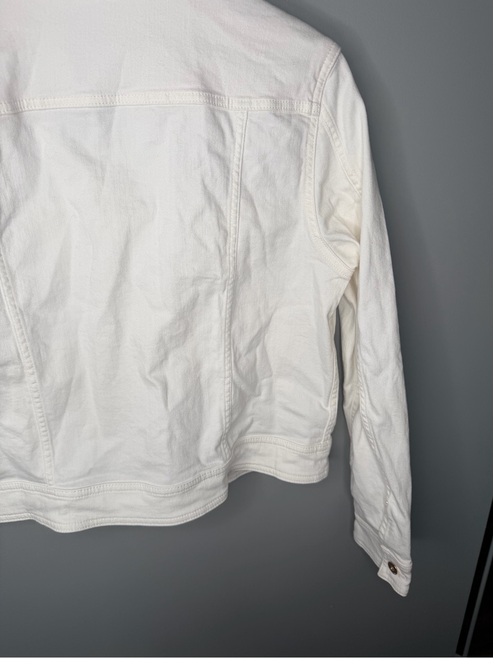 Kate Spade New York Classic Denim Jacket - White - Picture 10 of 12